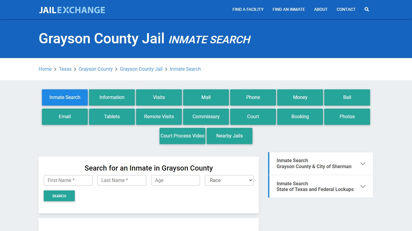 Grayson County Jail, TX Inmate Search: Roster & Mugshots