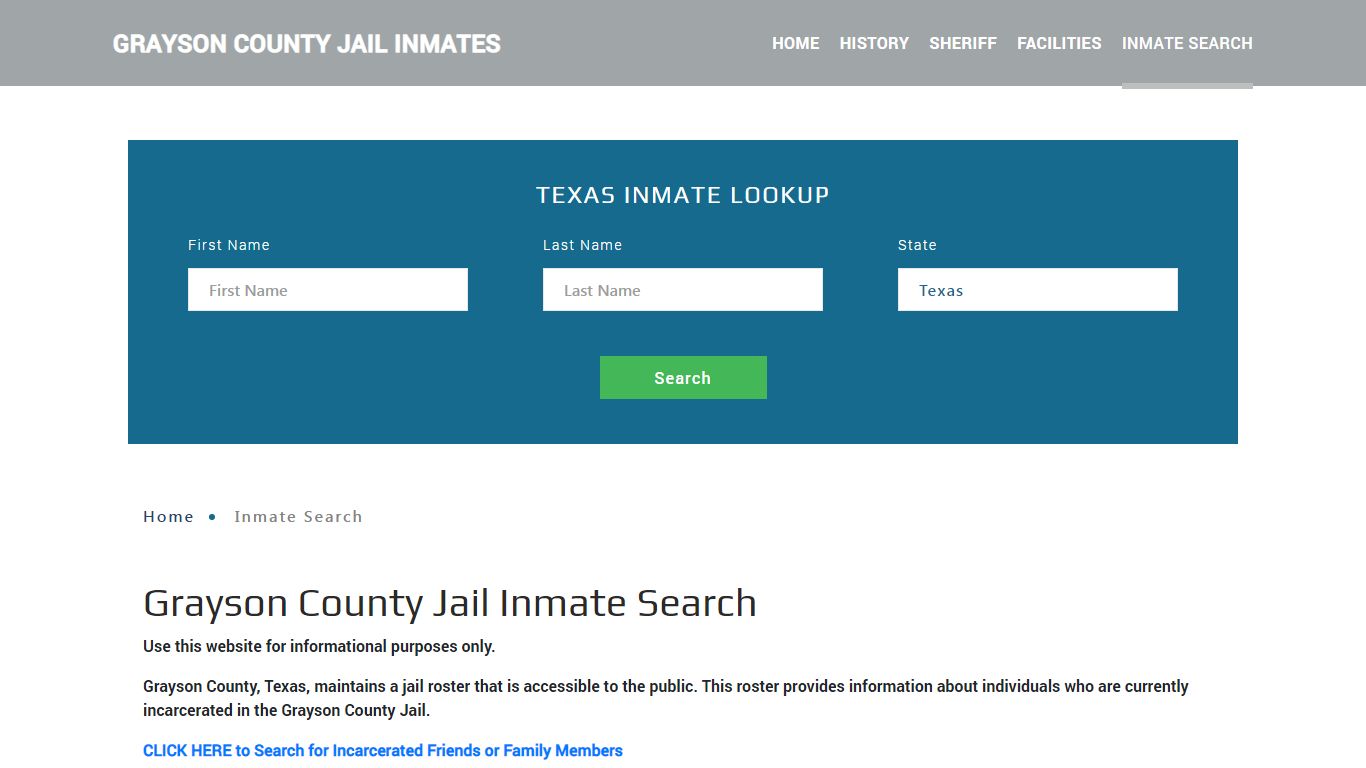 Grayson County, TX Detainee Lookup